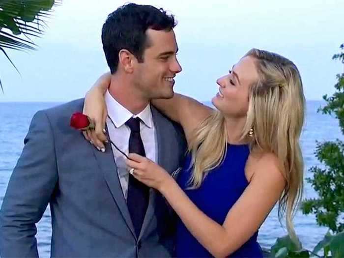 Season 20: Business analyst Ben Higgins proposed to flight attendant Lauren Bushnell.