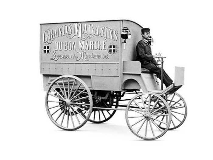 In the 1800s, Mercedes-Benz invented one of the first motorized vans.