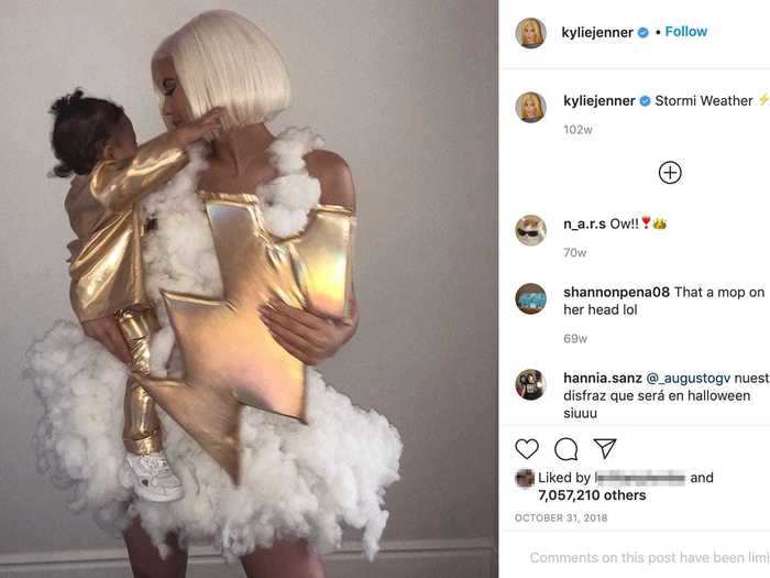 Kylie Jenner wore one of her most whimsical costumes to date in 2018.