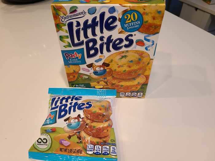 The Little Bites "party" muffins are perfectly bite-sized.