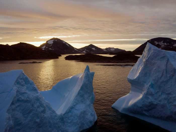 Land ice is also melting at an unprecedented rate: The two biggest ice sheets on Antarctica and Greenland are losing about 427 billion metric tons of ice per year.