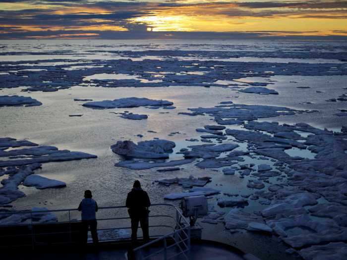 Melting sea ice doesn