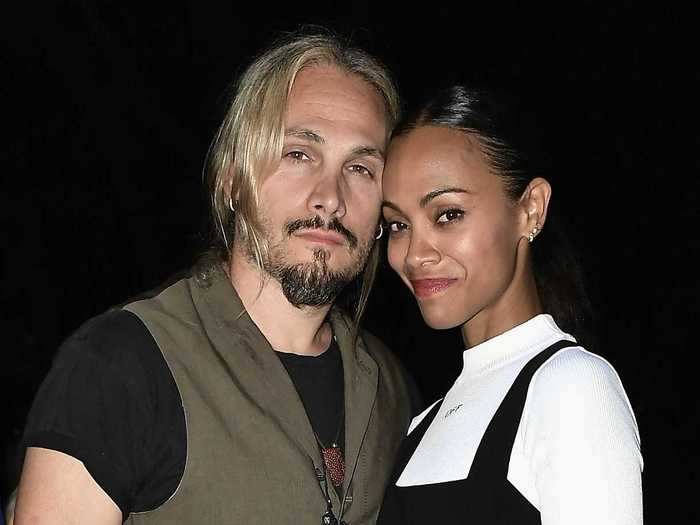 Zoë Saldana and artist Marco Perego married in 2013.