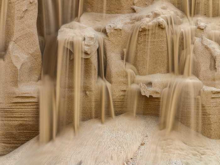 Intimate Landscapes Category Finalist: "Sand Falls" by Csaba Daroczi