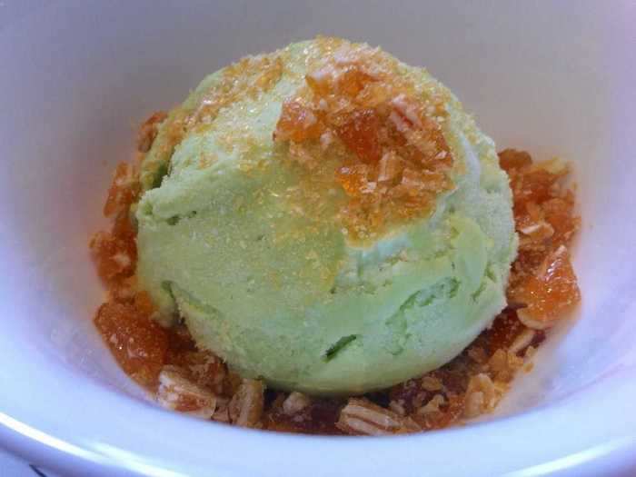 Avocado ice cream sounds sweet, but can be bland.