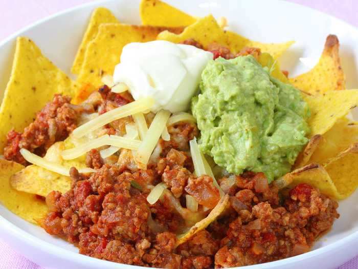 You can substitute avocado for sour cream on chili.