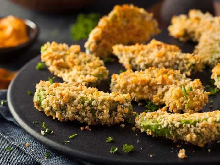 Use your unripe avocados to make avocado fries.