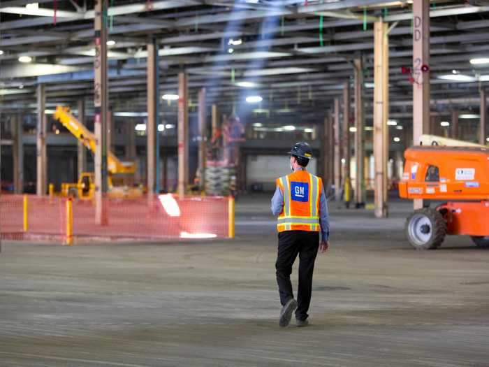 For example, leftover concrete waste from the Detroit-Hamtramck Assembly Center to the Factory Zero transformation process was reused to build temporary roads.