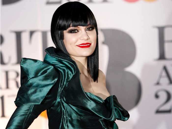 Jessie J has often worn her dark hair past her shoulders.