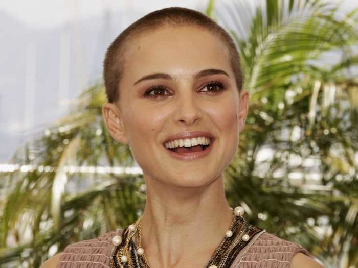 In 2005, Portman shaved her hair for her role in "V for Vendetta."