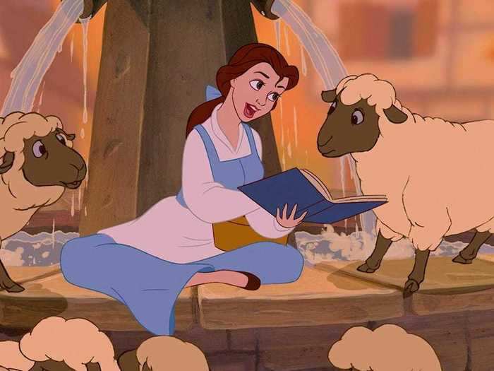 In "Beauty and the Beast" (1991), Belle