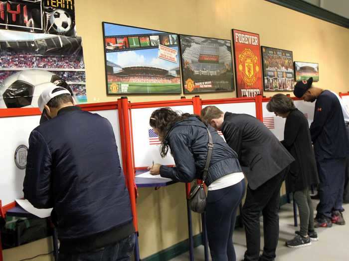 The Mockingbird Valley Soccer club in Louisville, Kentucky, served as a polling place last year.