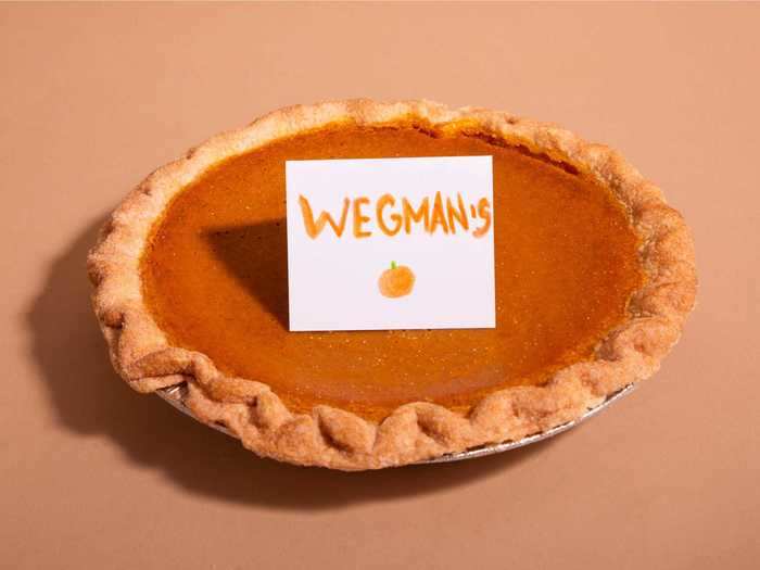 Our favorite pie was the pumpkin pie from Wegmans.