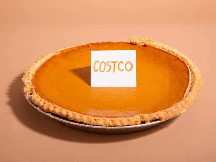 Next up: The 4-pound Goliath that is the Costco pumpkin pie.