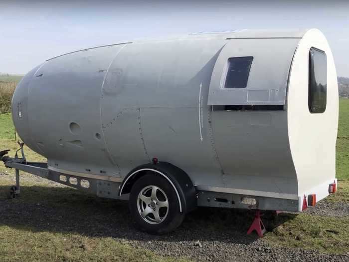 Steve spent a total of $5,025 (£4,000) renovating the trailer, and it was no easy feat.