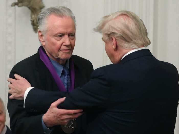 Jon Voight, who was presented with the National Medal of Arts by Trump in 2019, has supported the president for years.