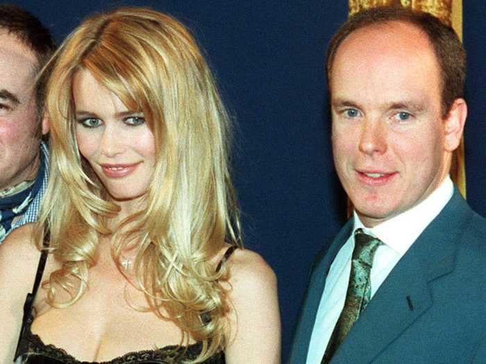 Prince Albert II briefly dated supermodel Claudia Schiffer.