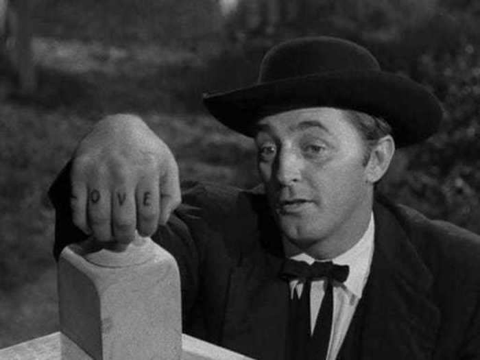 39. Harry Powell ("The Night of the Hunter")