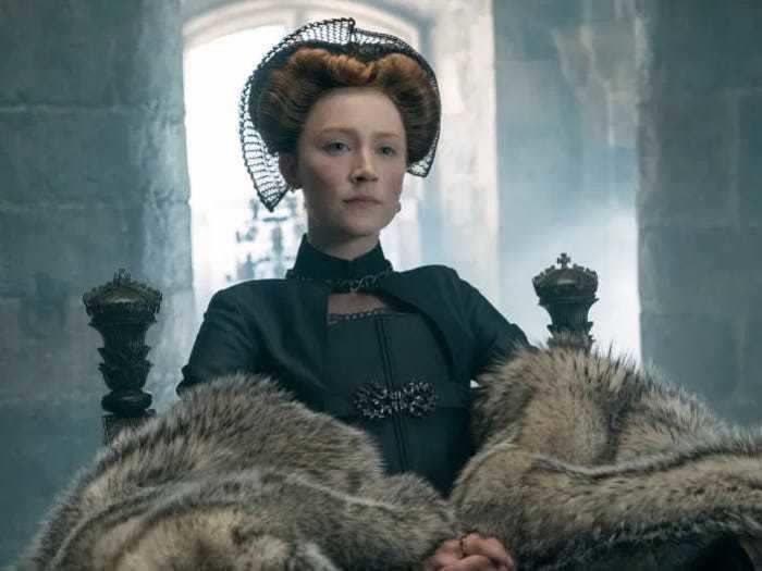 16. In the 2018 historical drama "Mary Queen of Scots," the actress played the titular historical figure.