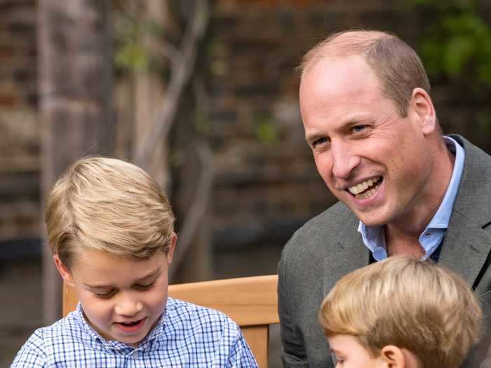 He may be a prince, but William is just like any other family man.