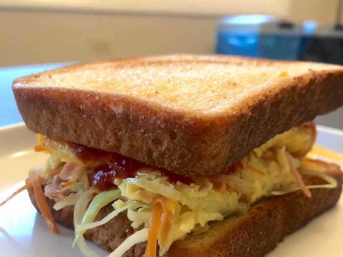 A Korean egg toast sandwich is another great way to begin the day.