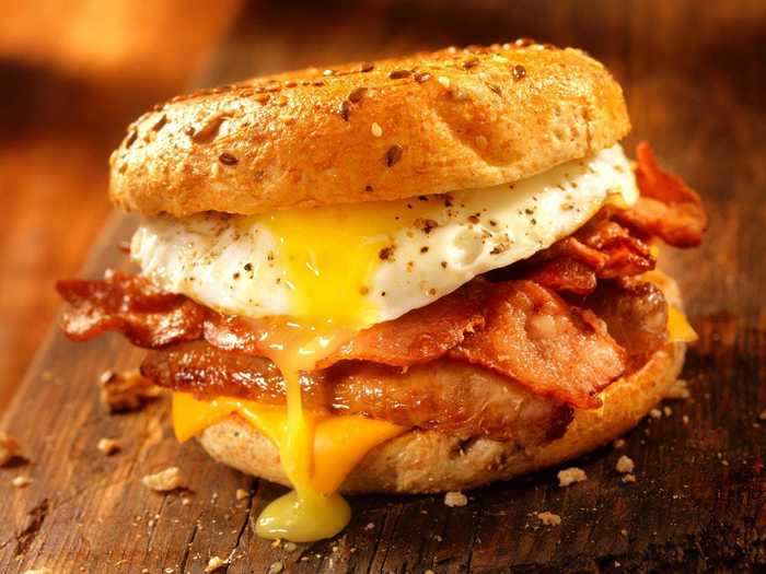 Take your everything bagel to the next level by adding eggs and cheese.