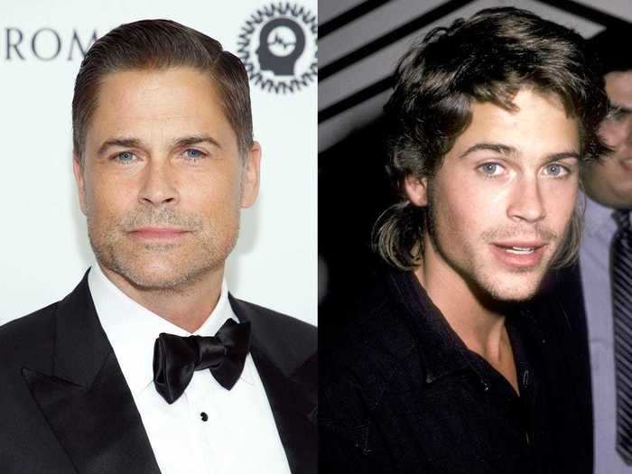 Rob Lowe also embraced the trendy look in the 