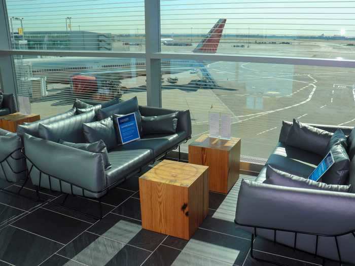 9. Aircraft views: As the lounge is located at the base of Terminal 4, visitors will have some of the best views of the adjacent tarmac.