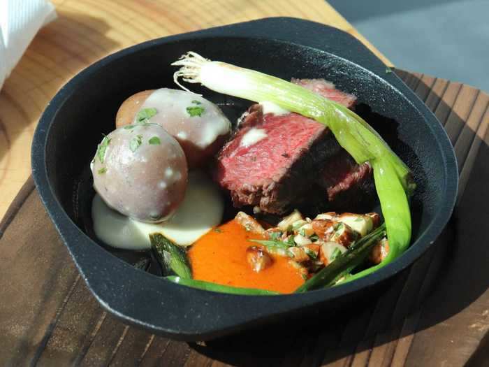 We only tried the steak and potatoes during the visit and it was perfectly cooked while bursting with flavor. Even the presentation in miniature cast iron skillets was impressive.