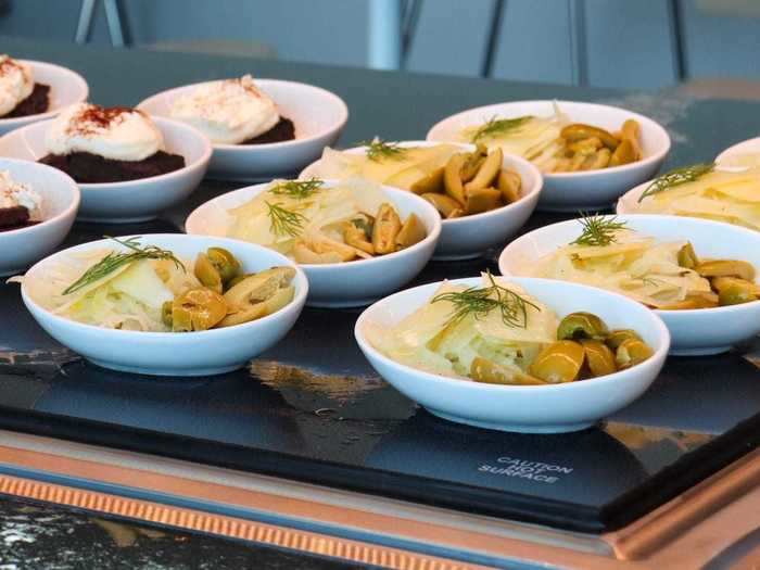 Fennel salad as a starter...