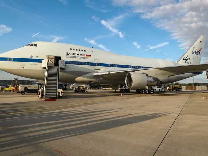 This plane was built in 1977 and is now the largest flying telescope ever to be used by NASA.