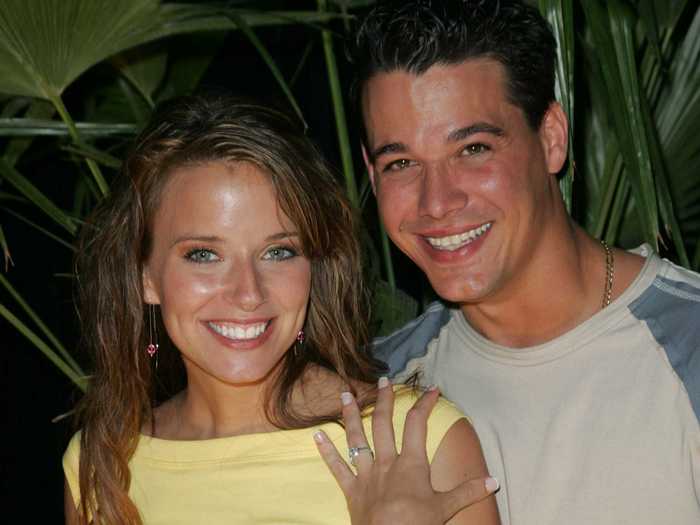 Rob Mariano, better known as Boston Rob, and Amber Brkich fell in love and got engaged on "Survivor" in 2004.