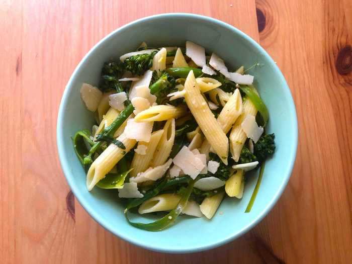 My pasta looked as vibrant and fresh as the dish had appeared on Garten