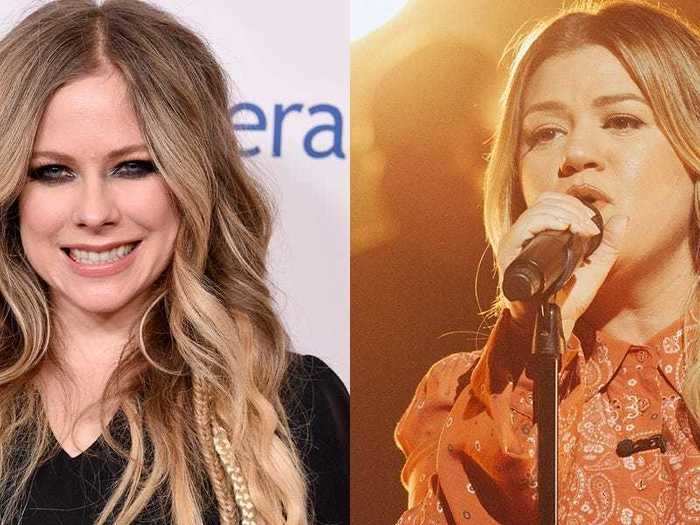 Avril Lavigne was behind Kelly Clarkson