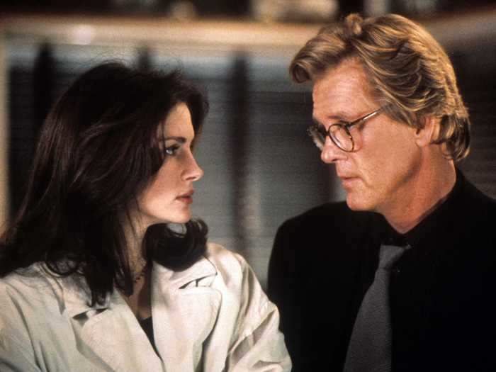 She acted opposite Nick Nolte in "I Love Trouble" (1994). Nick Nolte and Julia Roberts in "I Love Trouble."