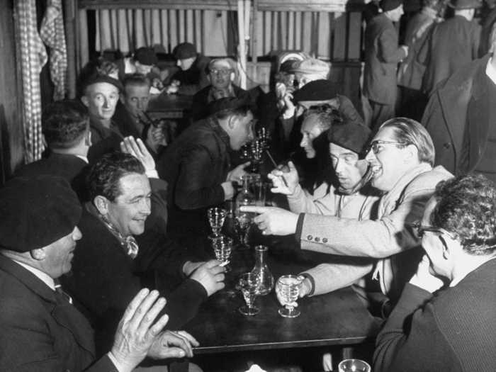 That same year, people took to the bars to celebrate election night.