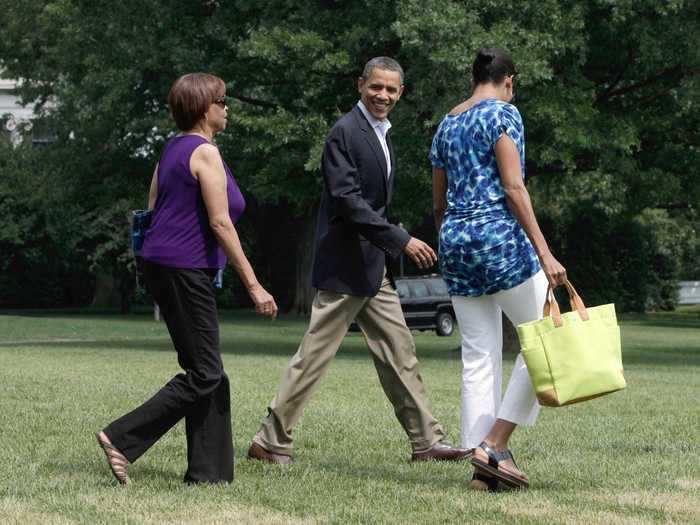 The former first lady also wore a dress from Gap in 2011.