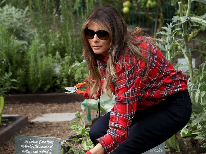 Melania Trump has worn Converse sneakers on multiple occasions.