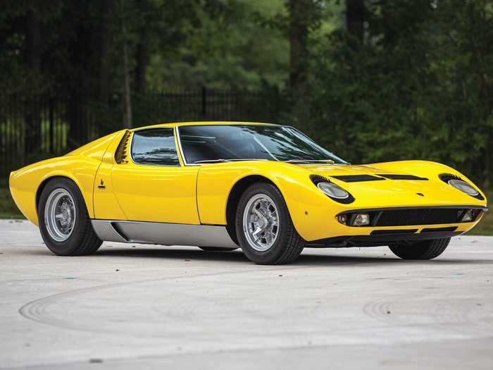 8. 1969 Lamborghini Miura P400 S — $1,160,000