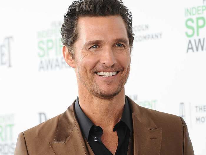 Matthew McConaughey said he "was not even under the influence" when he saw a ghost.