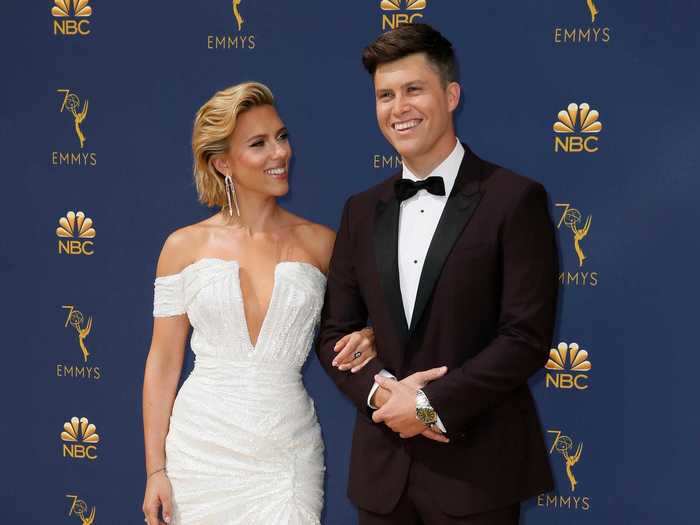 September 17, 2018: Johansson attended the Emmy Awards with Jost.