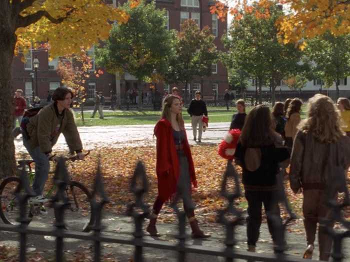 In "Hocus Pocus," Max and Allison engage in flirty banter at Salem Common after arguing about the Sanderson sisters in class.