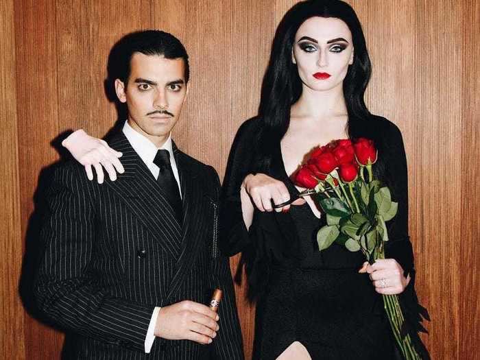 Joe Jonas and Sophie Turner were creepy and kooky as Gomez and Morticia from "The Addams Family."