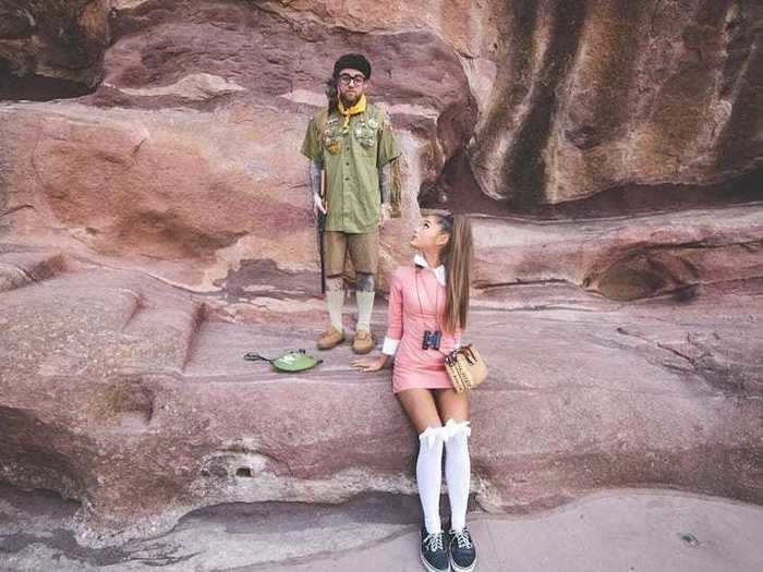 Ariana Grande and late rapper Mac Miller nailed their "Moonrise Kingdom" outfits in 2016.