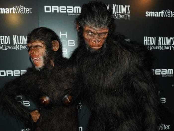 Heidi Klum is the queen of Halloween, and her 2011 chimpanzee outfit with ex-husband Seal proves why.