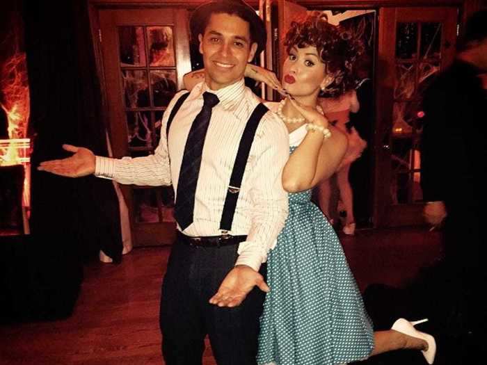 In 2014, Demi Lovato and Wilmer Valderrama dressed as Lucy and Ricardo from the classic show "I Love Lucy."