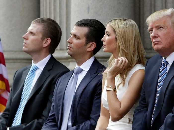 Her and her brothers Eric and Donald Jr. — all Trump