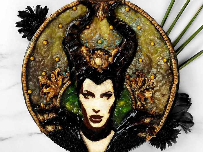 She also made an incredibly detailed pie inspired by "Maleficent."