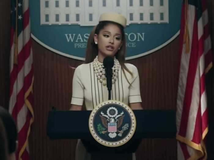 Grande channeled Jackie O for the "Positions" video.