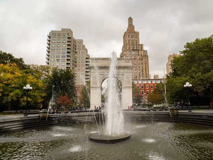 After exploring the outside of the Central Park residence, I headed to another iconic NYC location, Washington Square.